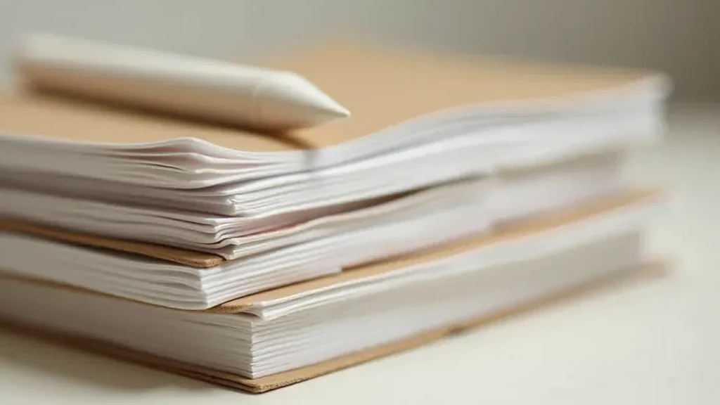 Detailed view of our fine notebook range
