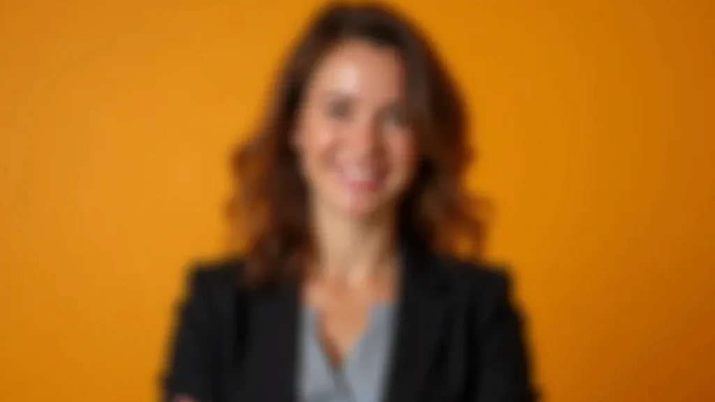 Founder portrait, professional headshot, studio setting, warm light, crisp focus, NO text